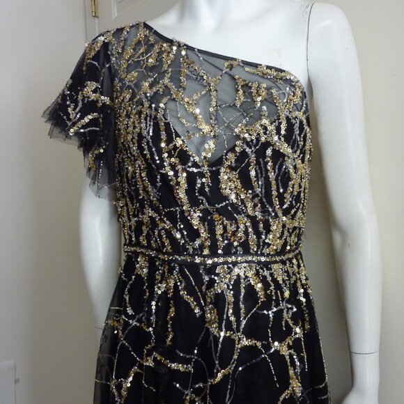 Mac Duggal 20427 One Shoulder A-line Embellished Gown - Picture 5 of 8